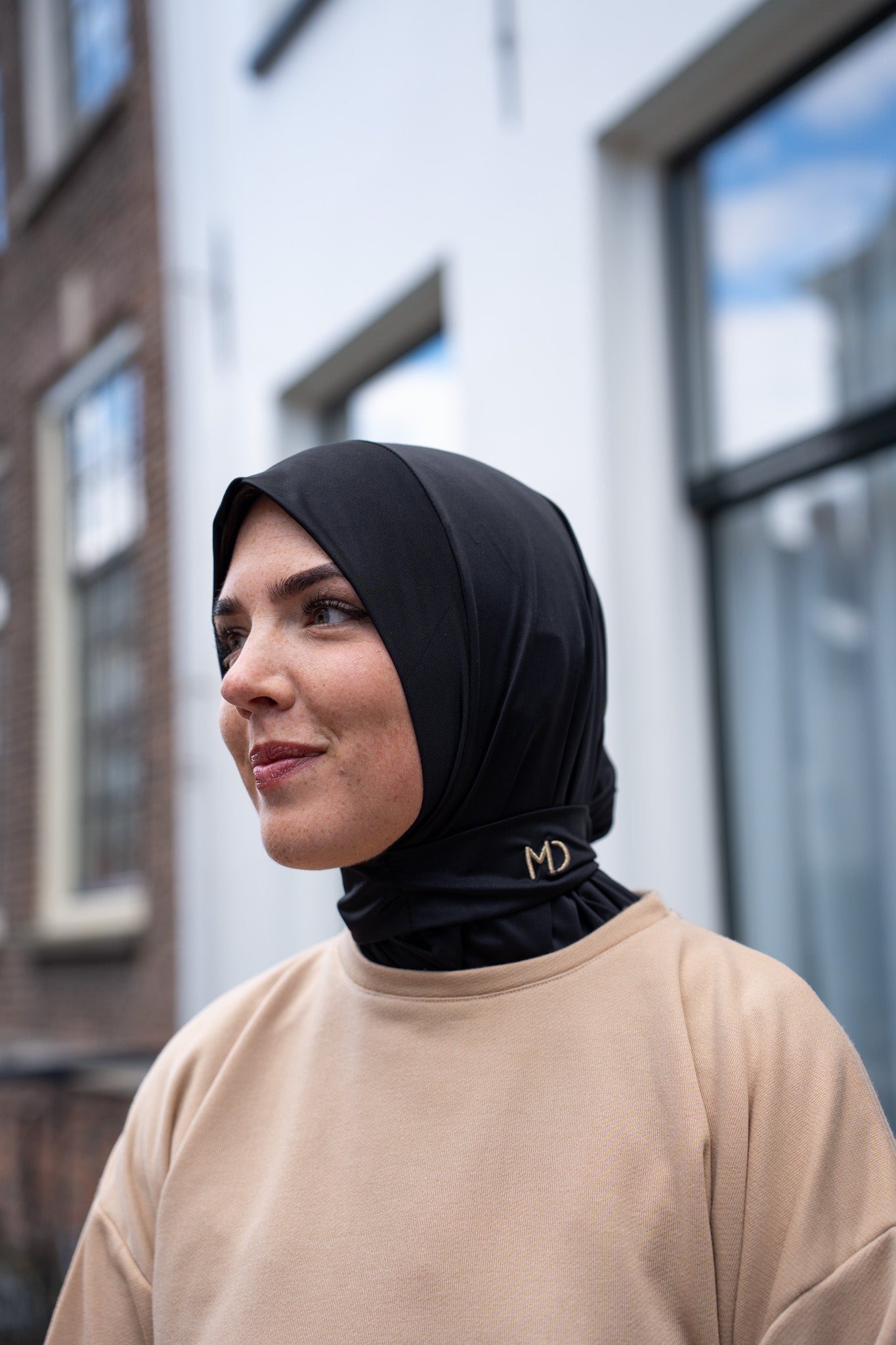 Instant hijab classic black